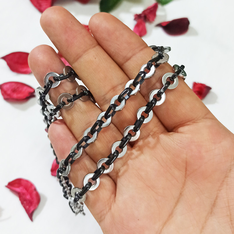 زنجیر مردانه سلین کالا مدل استیل ce-As3