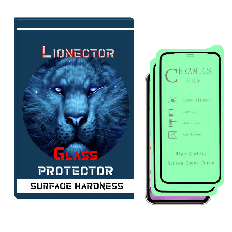 محافظ صفحه نمایش سرامیکی لایونکتور مدل LICR-02 مناسب برای گوشی موبایل اپل IPHONE XS MAX بسته دو عددی