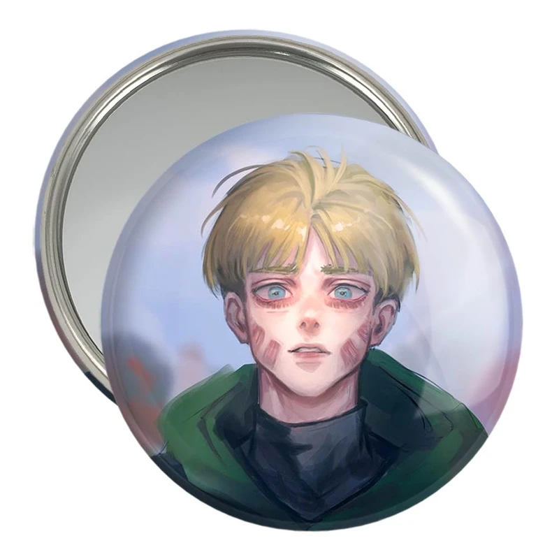 آینه جیبی خندالو مدل آرمین آرلرت انیمه اتک آن تایتان Attack on Titan  کد 10973