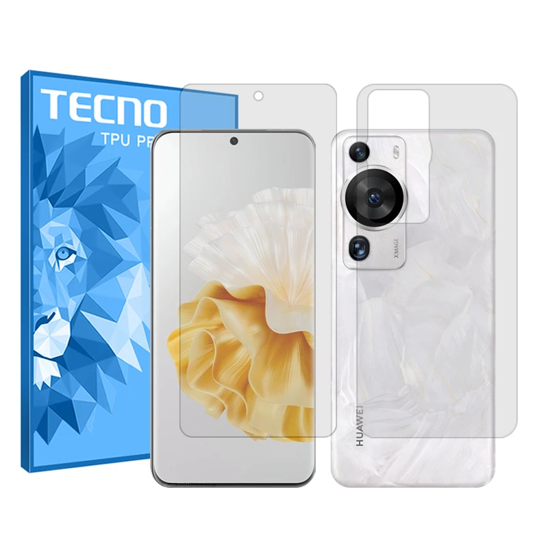 محافظ صفحه نمایش شفاف تکنو مدل Hygel مناسب برای گوشی موبایل هوآوی P60 Pro به همراه محافظ پشت گوشی