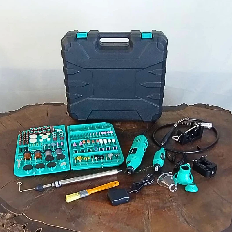 عکس شماره 12 : فرز مینیاتوری دیمردار 3 میلی متری 230 وات هاردمن مدل 200pcs مجموعه 200 عددی