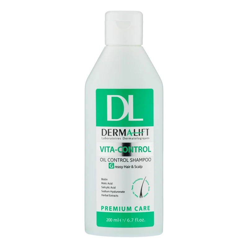 شامپو مو درمالیفت مدل Vita-Control مناسب برای موهای چرب حجم 200 میلی لیتر