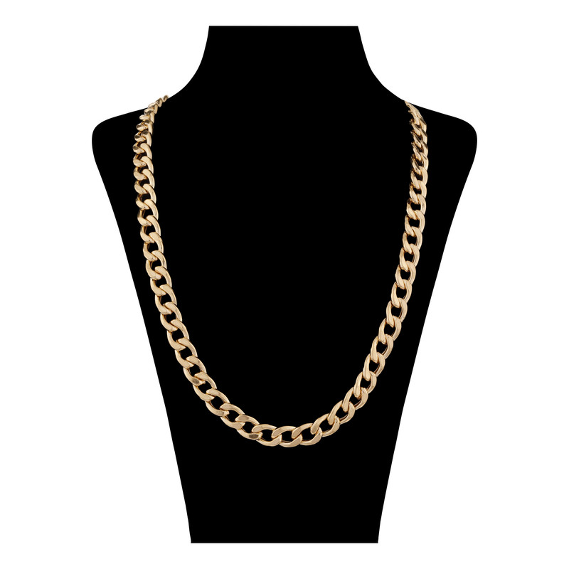 گردنبند طلا کم اجرت 18 عیار زنانه گلدم مدل طرح کارتیهPE-390011