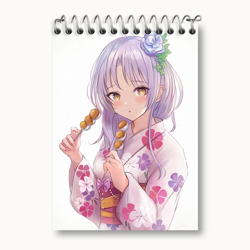 دفتر یادداشت 50 برگ خندالو مدل کاناده انیمه آنجل بیتس کد 31913