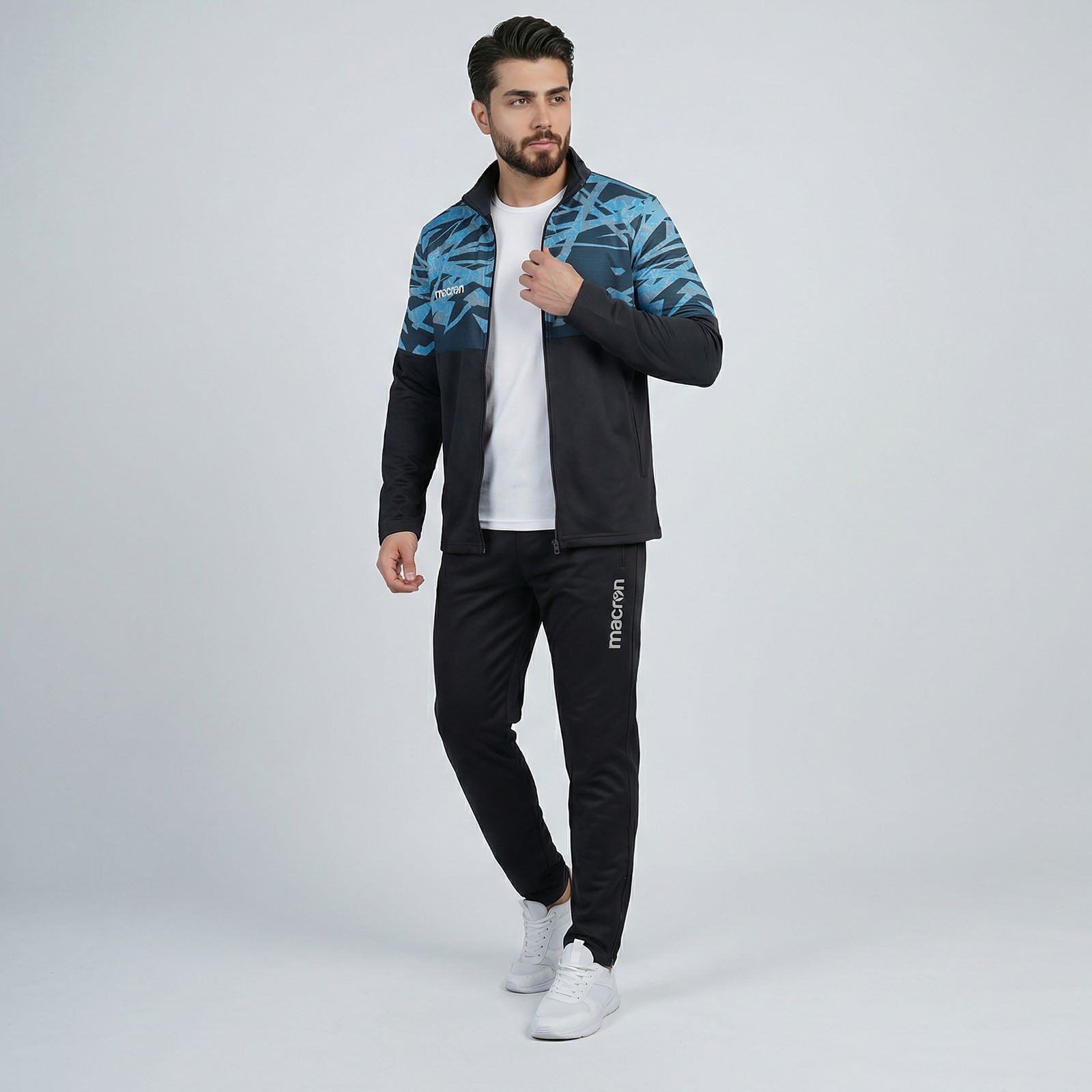 ست سویشرت و شلوار ورزشی مردانه مکرون مدل وکتور  -  - 1