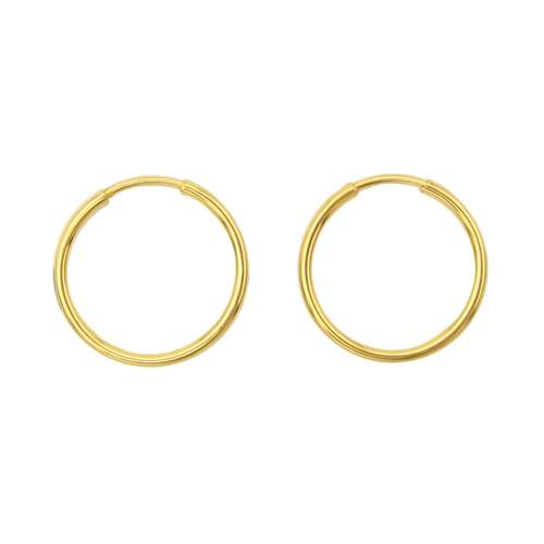 گوشواره طلا 18 عیار زنانه مدل حلقه ای کد SN2211