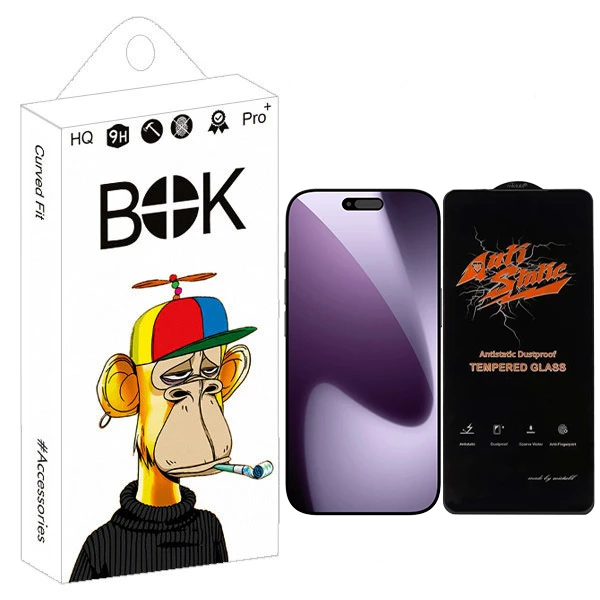 محافظ صفحه نمایش انتی استاتیک بوک مدل Visio مناسب برای گوشی موبایل اپل IPHONE 17 pro