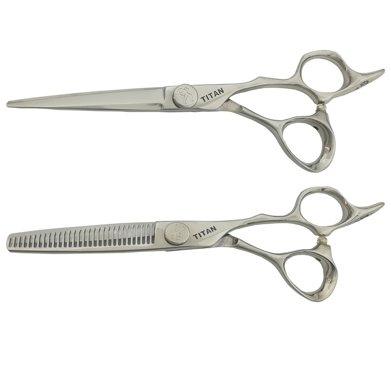 قیچی آرایشگری تیتان مدل TT60 مجموعه 2 عددی