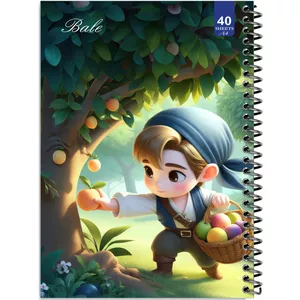 دفتر نقاشی 40 برگ انتشارات بله طرح چیدن میوه کد A4-K595