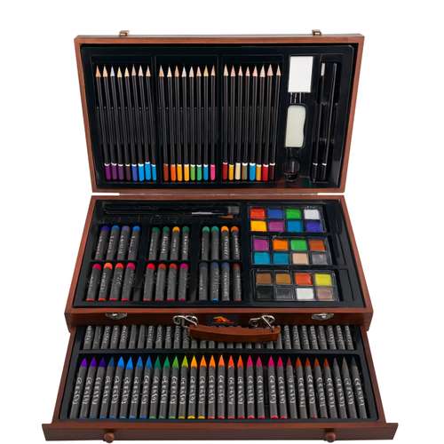 بسته لوازم تحریر تایگر کینگ مدل ArtBox2101 مجموعه ۱۴۲ عددی