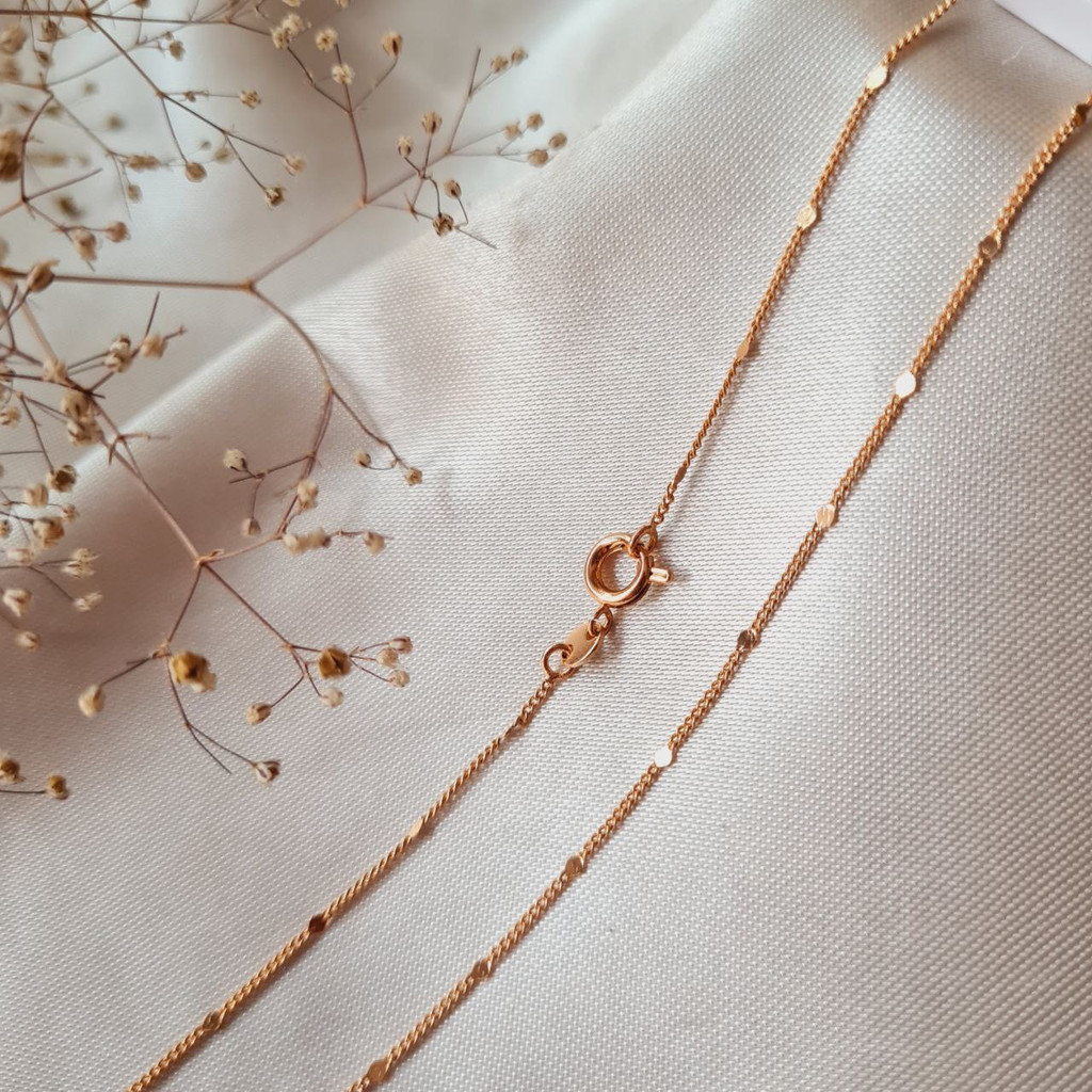 زنجیر زنانه ژوپینگ مدل توپی مینیمال کد 910