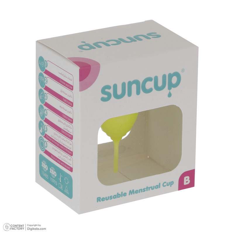 کاپ قاعدگی سان کاپ مدل 02 سایز متوسط به همراه کیسه نگه دارنده