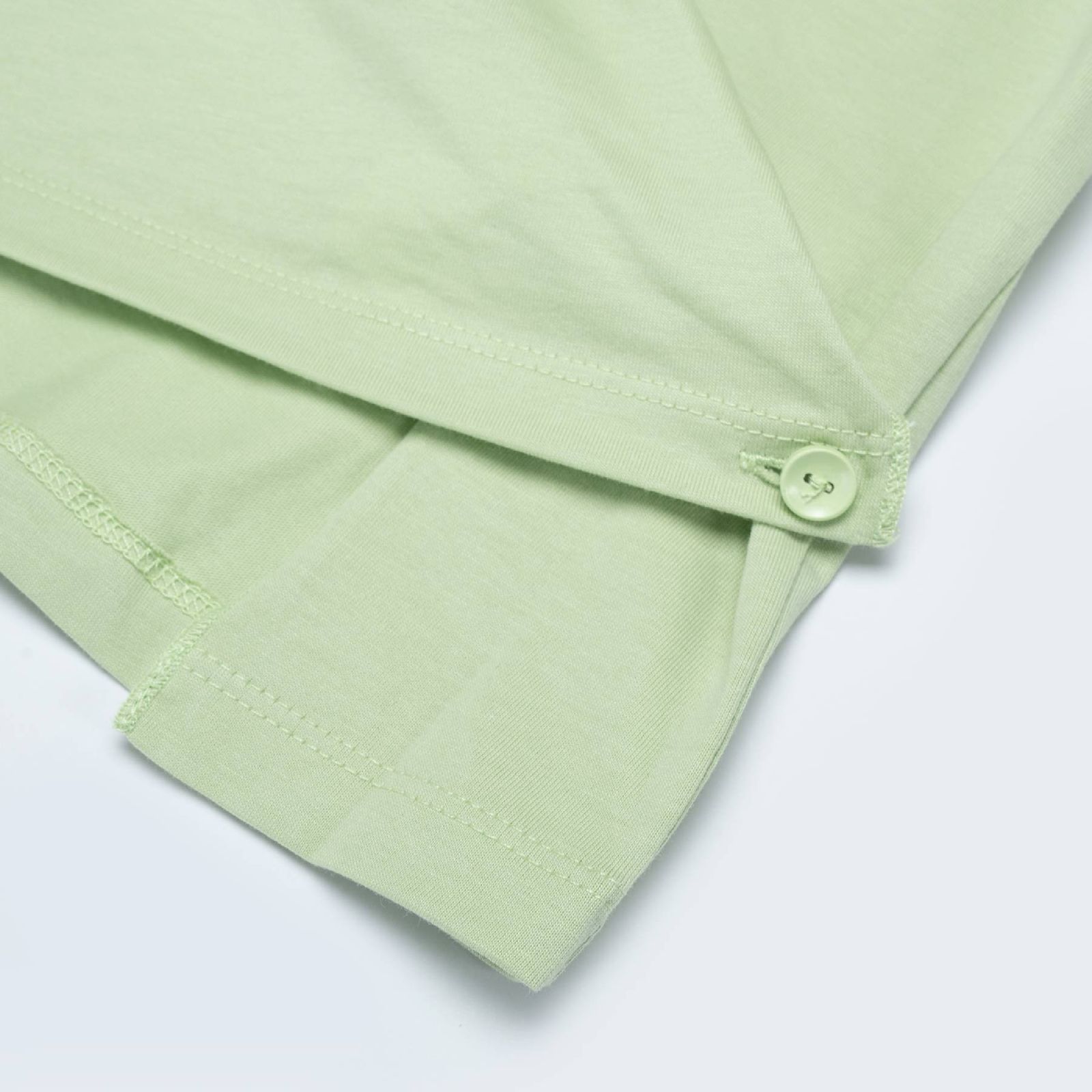 تی شرت آستین کوتاه زنانه جین وست مدل یقه گرد کد 1551206 رنگ سبز روشن -  - 3