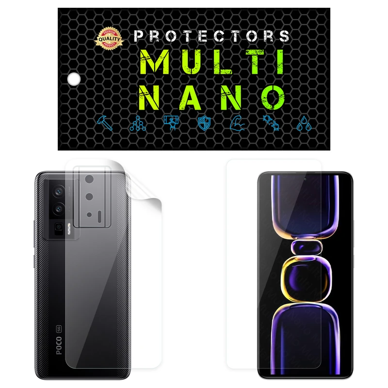 محافظ صفحه نمایش مولتی نانو مدل X-SFT مناسب برای گوشی موبایل شیائومی Redmi K60 Pro به همراه محافظ پشت