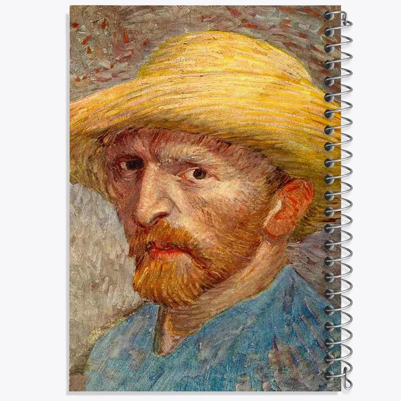 دفتر لیست خرید 50 برگ خندالو طرح سلف پرتره ونگوگ کد 3726