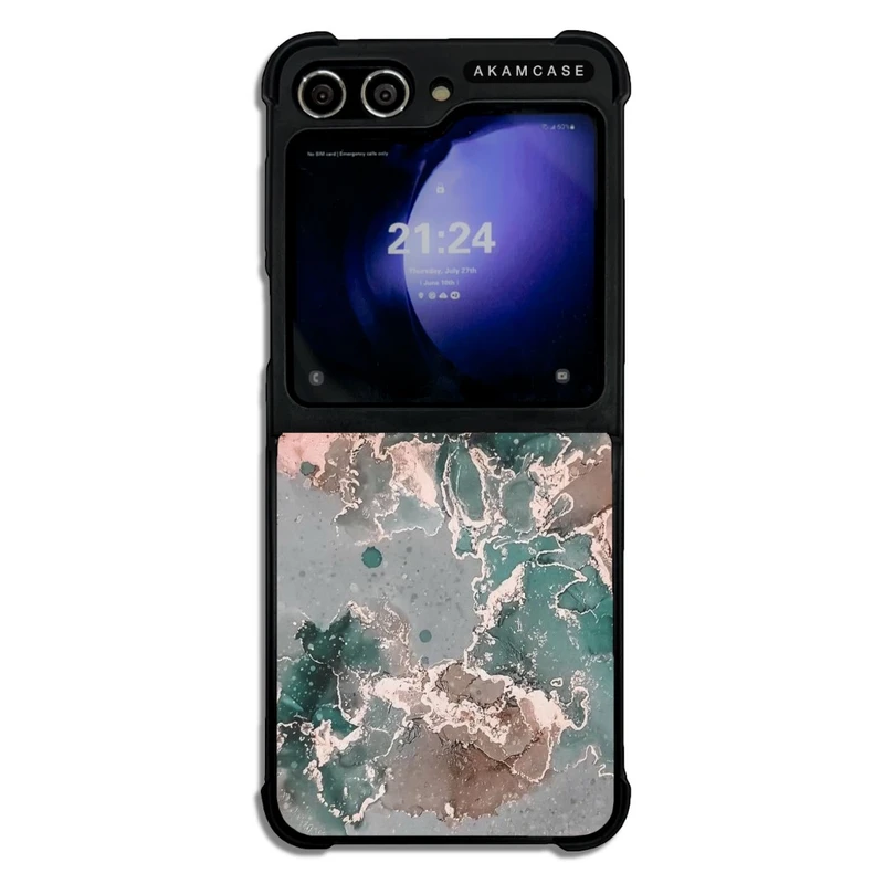 کاور آکام مدل AMC-WSGZFLIP5-MARBLE-34 مناسب برای گوشی موبایل سامسونگ Galaxy Z Flip 5