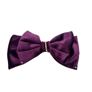 گیره مو زنانه مدل فرانسوی پاپیون مخمل