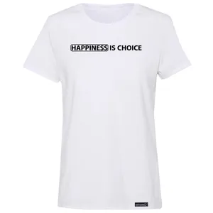 تی شرت آستین کوتاه زنانه 27 مدل Happiness Is Choice کد MH970