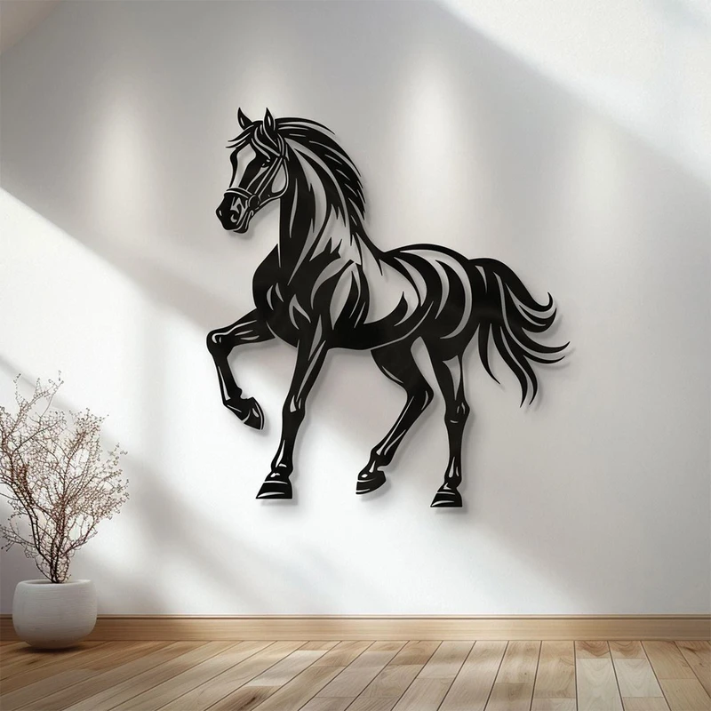 دیوارکوب دیزانور طرح اسب مدل 30 کد A062