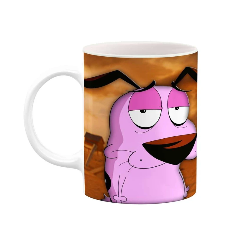 ماگ کاکتی مدل کارتون Courage The Cowardly Dog کد mgh22417