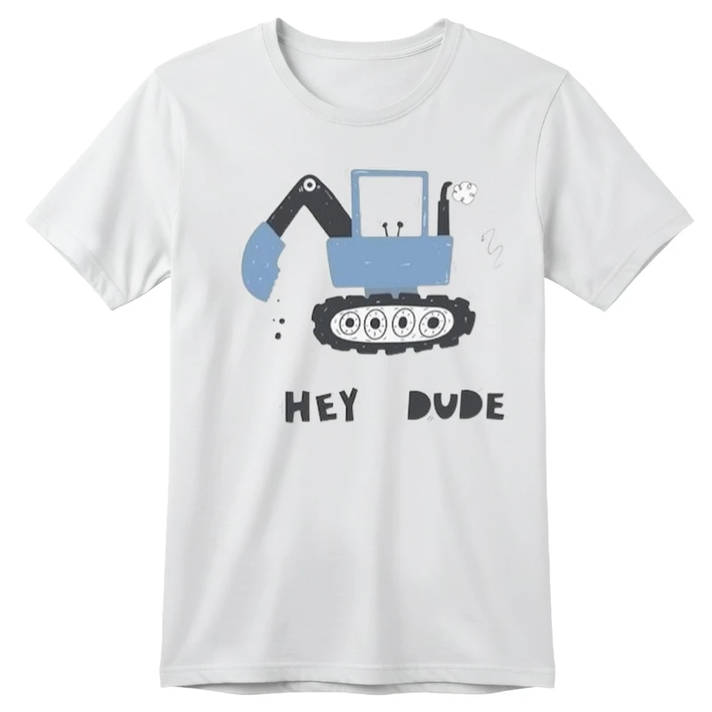 تی‌شرت آستین کوتاه بچگانه مدل ماشین کار کد p1 