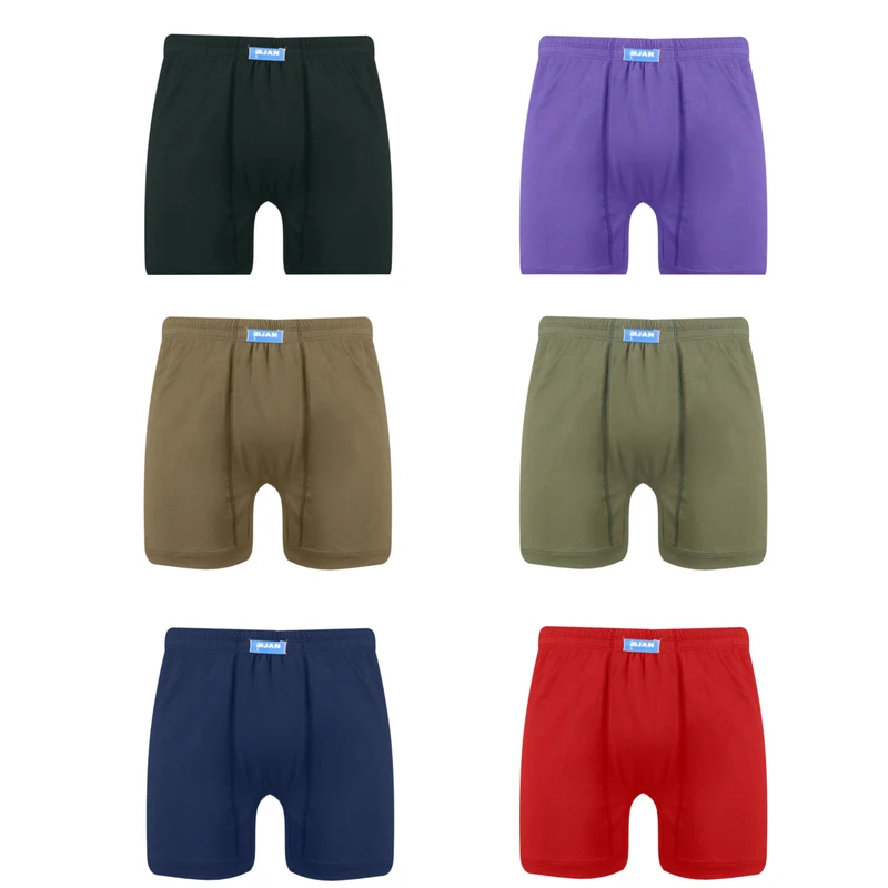 شورت مردانه مدل بیژن پادار کد p111 بسته 6 عددی