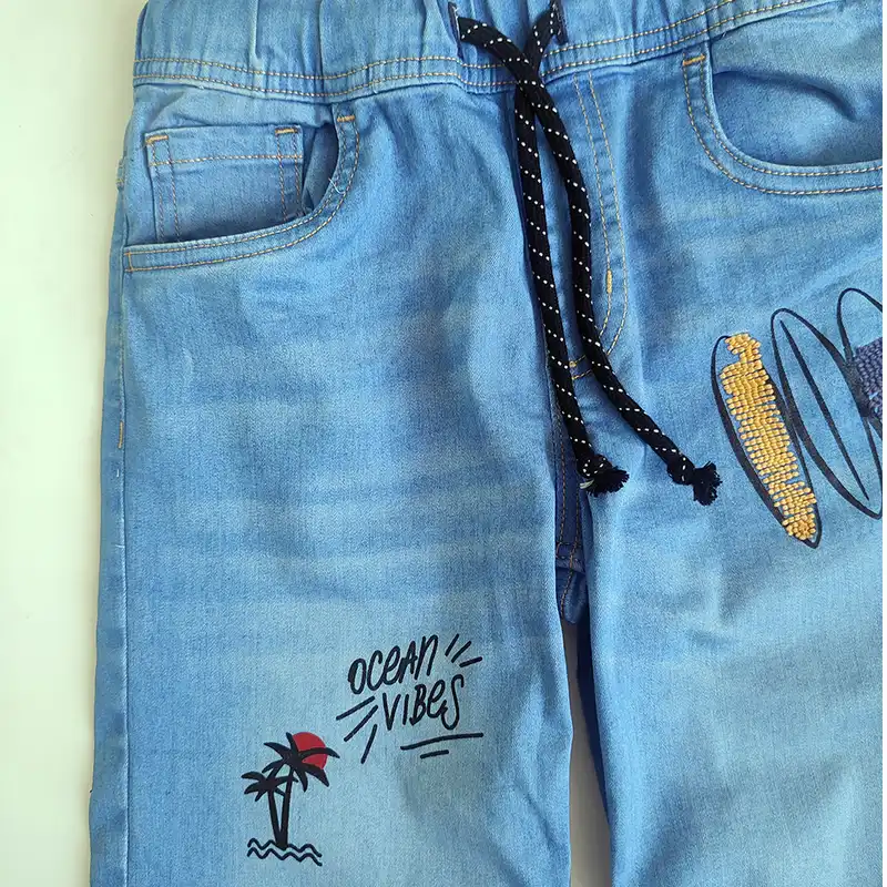 شلوارک پسرانه مدل جین ساحل B9865