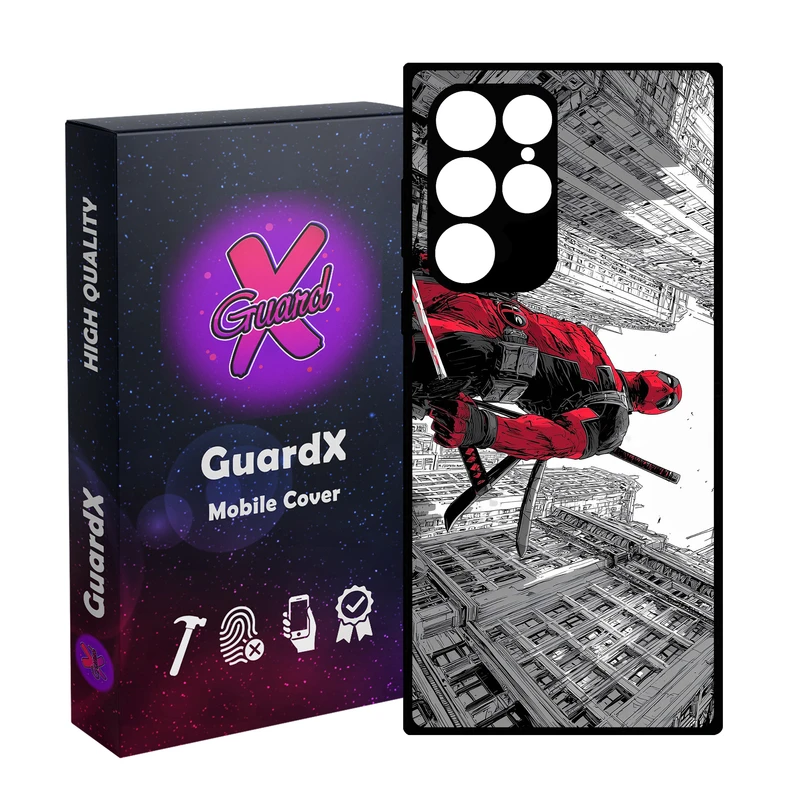 کاور گارد ایکس طرح Deadpool مدل 11081 مناسب برای گوشی موبایل سامسونگ Galaxy S22 Ultra