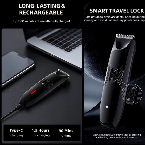 ماشین اصلاح موی سر و بدن شارژی ان شن مدل Spark 3
