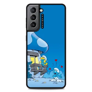 AKAM AMC-WSGS21-SMURFS-4 Cover For Samsung Galaxy S21