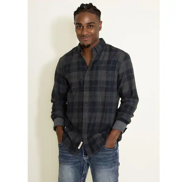 پیراهن آستین بلند مردانه ودرپروف وینتیج مدل WPL11590