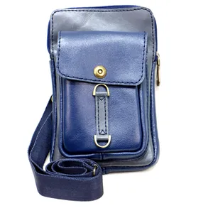 کیف کمری دست دوز چرم بز زنانه مدل K105