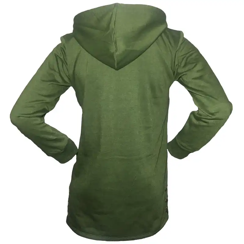 هودی زنانه مدل بغل پرچ دار كد 7977