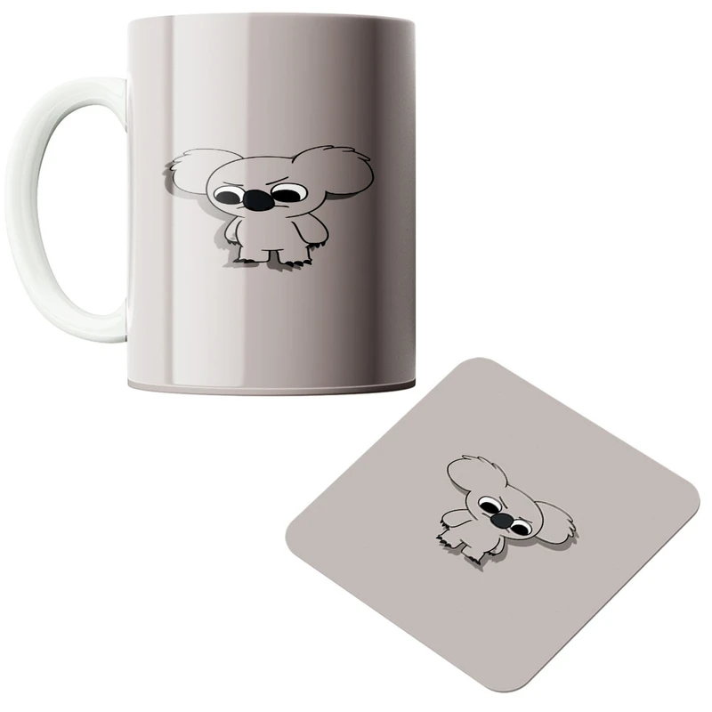 ماگ پادآفرین مدل کوالا کد 457 به همراه زیر لیوانی 