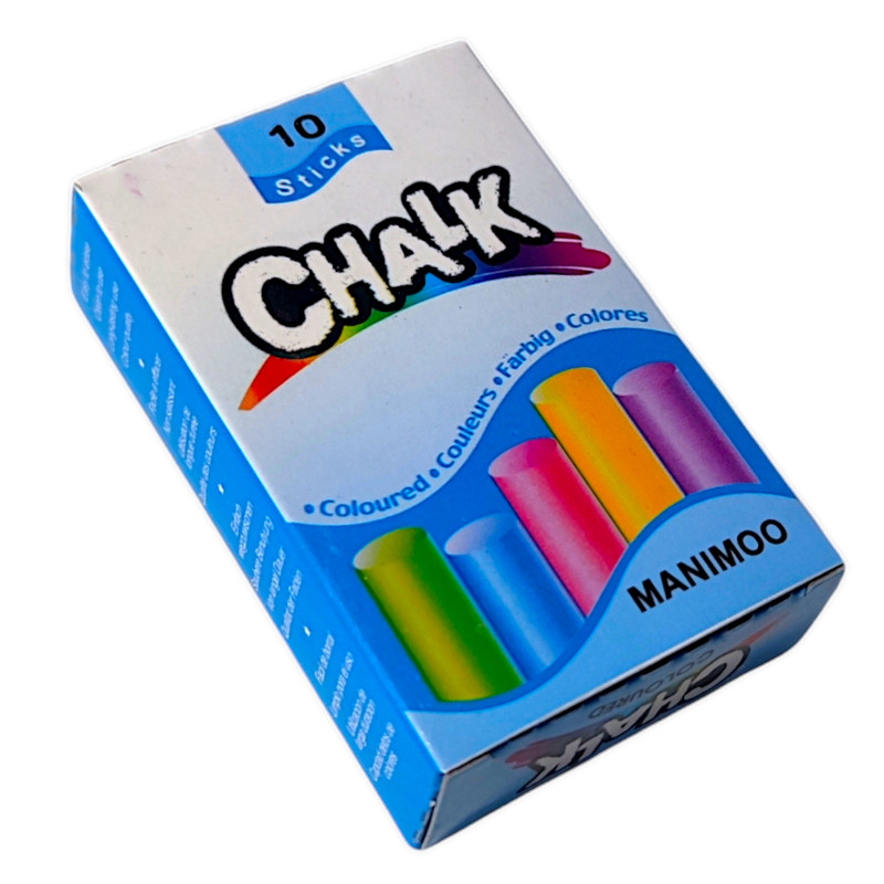 گچ رنگی مانیمو مدل قلمی بسته 10 عددی