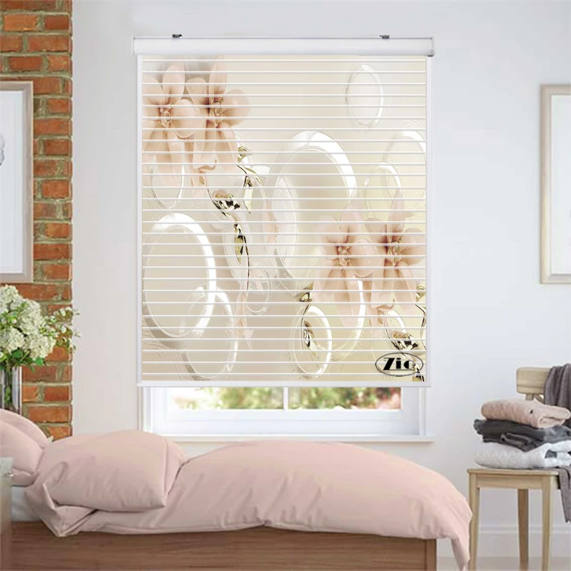 پرده زبرا زیو مدل سیلوئت 3D1255 سایز 150x150 سانتی متر