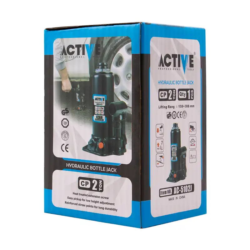 جک هیدرولیک خودرو اکتیو تولز مدل AC-5102J  ظرفیت 2 تن