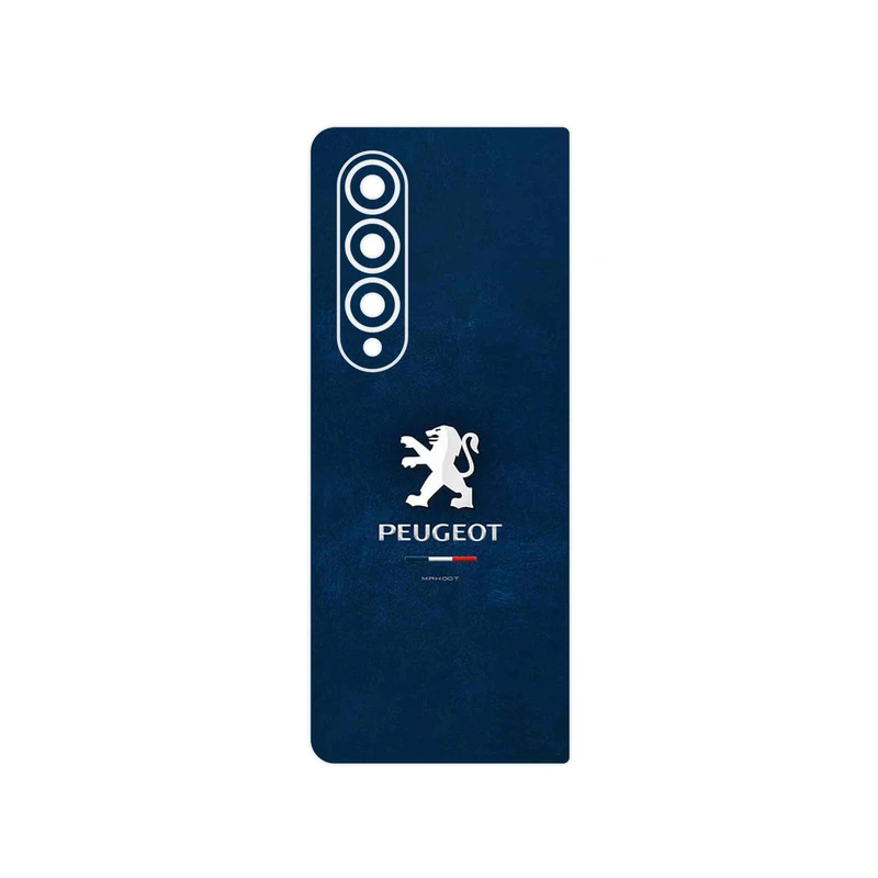 برچسب پوششی ماهوت مدل Peugeot_Logo مناسب برای گوشی موبایل سامسونگ Galaxy Z Fold4