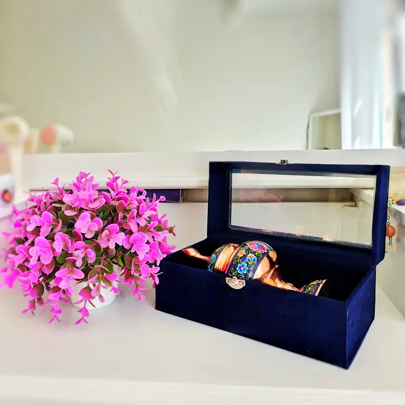 شکلات خوری میناکاری مسی مدل پرداز کد JR20