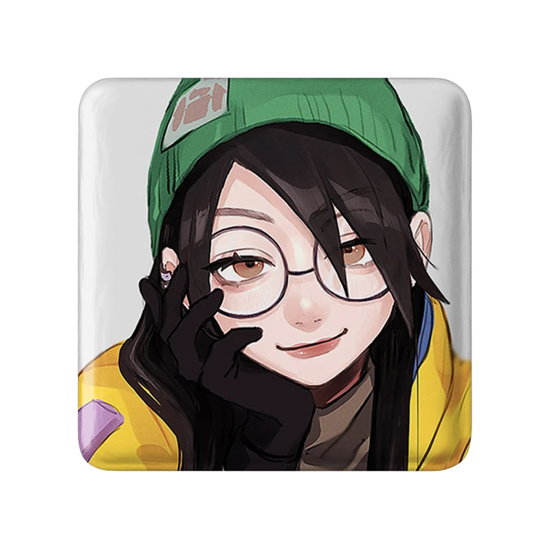 مگنت خندالو طرح بازی ولورانت (Valorant) مدل مربعی کد 33113