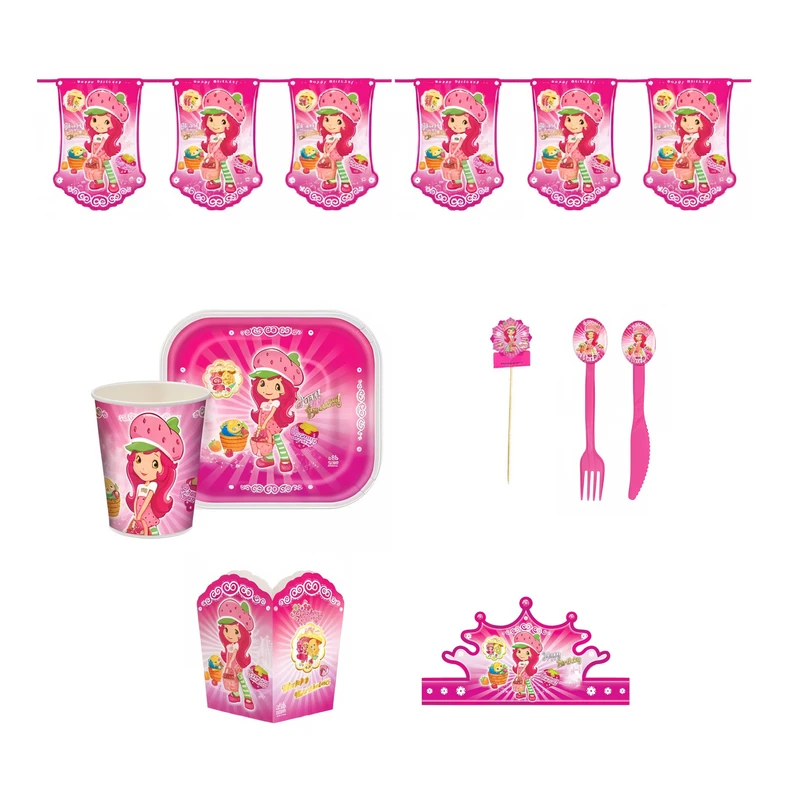 مجموعه 81 عددی تم تولد مدل دختر توت فرنگی