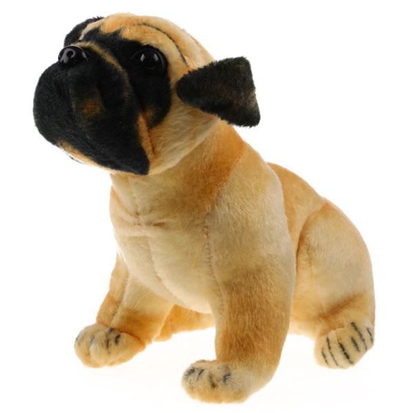 عروسک طرح سگ بولداگ مدل 01 ارتفاع 40 سانتی‌متر