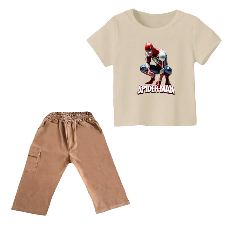 ست تی شرت و شلوارک پسرانه مدل مرد عنکبوتی کد ۲۴