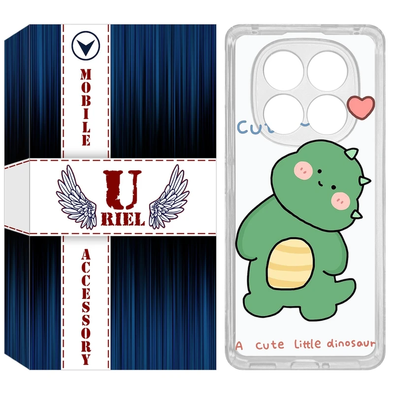 کاور یوریل مدل Clear کد 3 طرح دایناسور مناسب برای گوشی موبایل شیائومی Redmi Note 14 Pro 4G / Poco X7