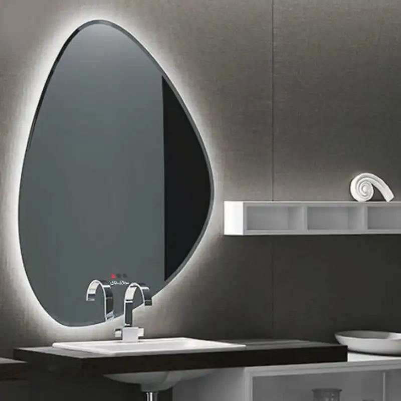 آینه سرویس بهداشتی تارا دکور طرح نامتقارن مدل حرکتی کد ic159