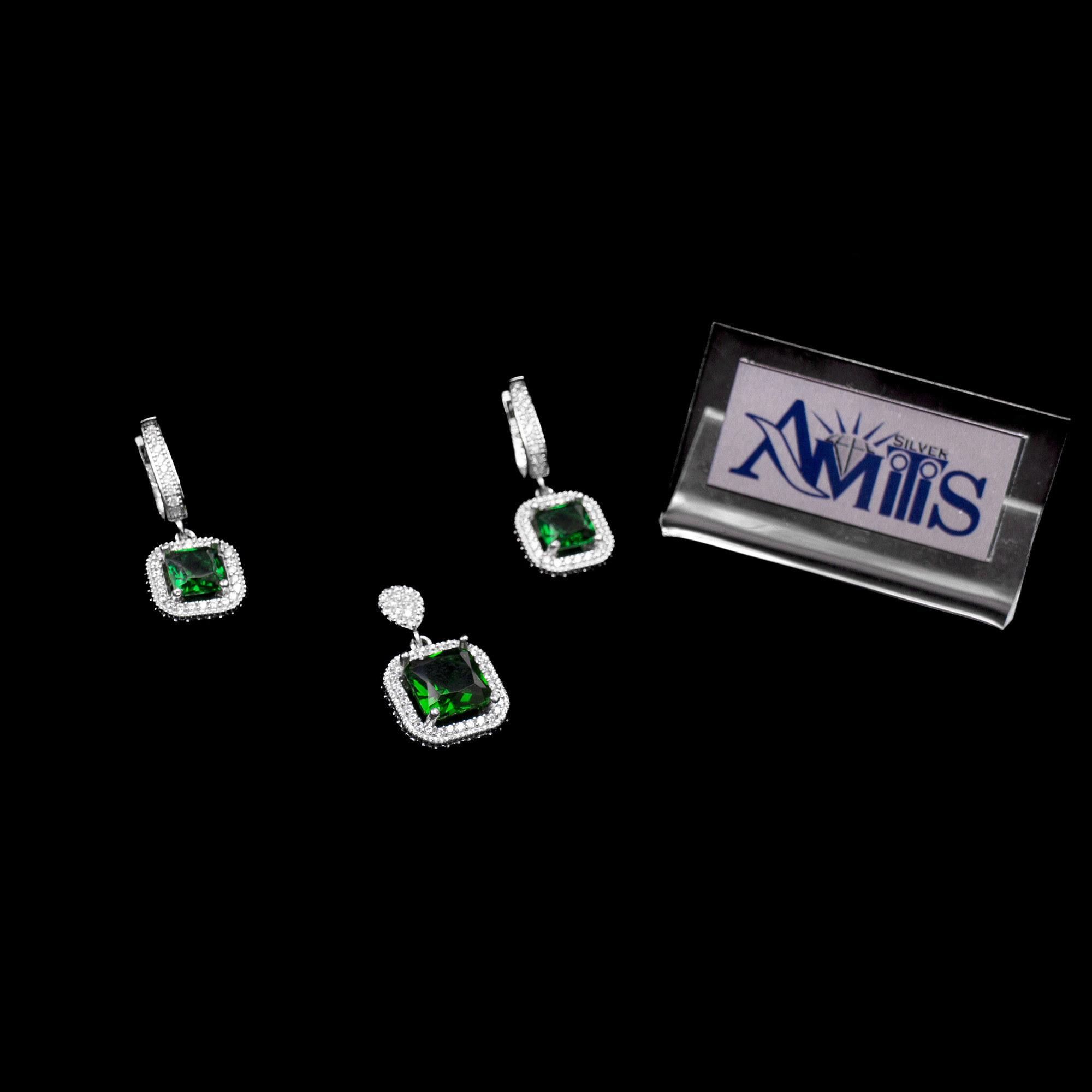 نیم ست نقره زنانه مدل 43