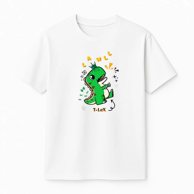 تی‌شرت آستین کوتاه پسرانه مدل دایناسور کد v16 