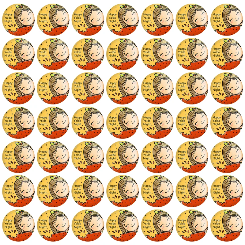  مگنت خندالو طرح شب یلدا کد 10775 بسته 49 عددی