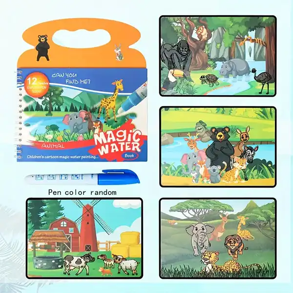 بازی آموزشی مجیک واتر طرح حیوانات جنگل