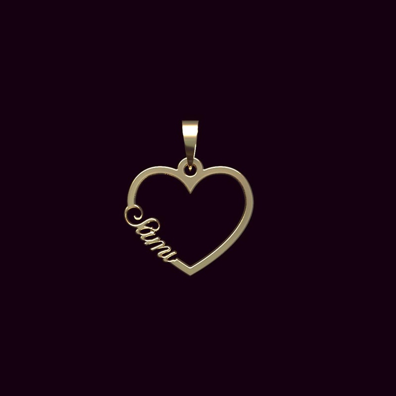 آویز گردنبند طلا 18 عیار زنانه مدوپد مدل اسم سامی sami کد PB1-10124